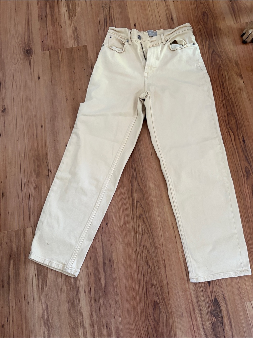 Everlane butter yellow Straight-Leg Jeans organic cotton